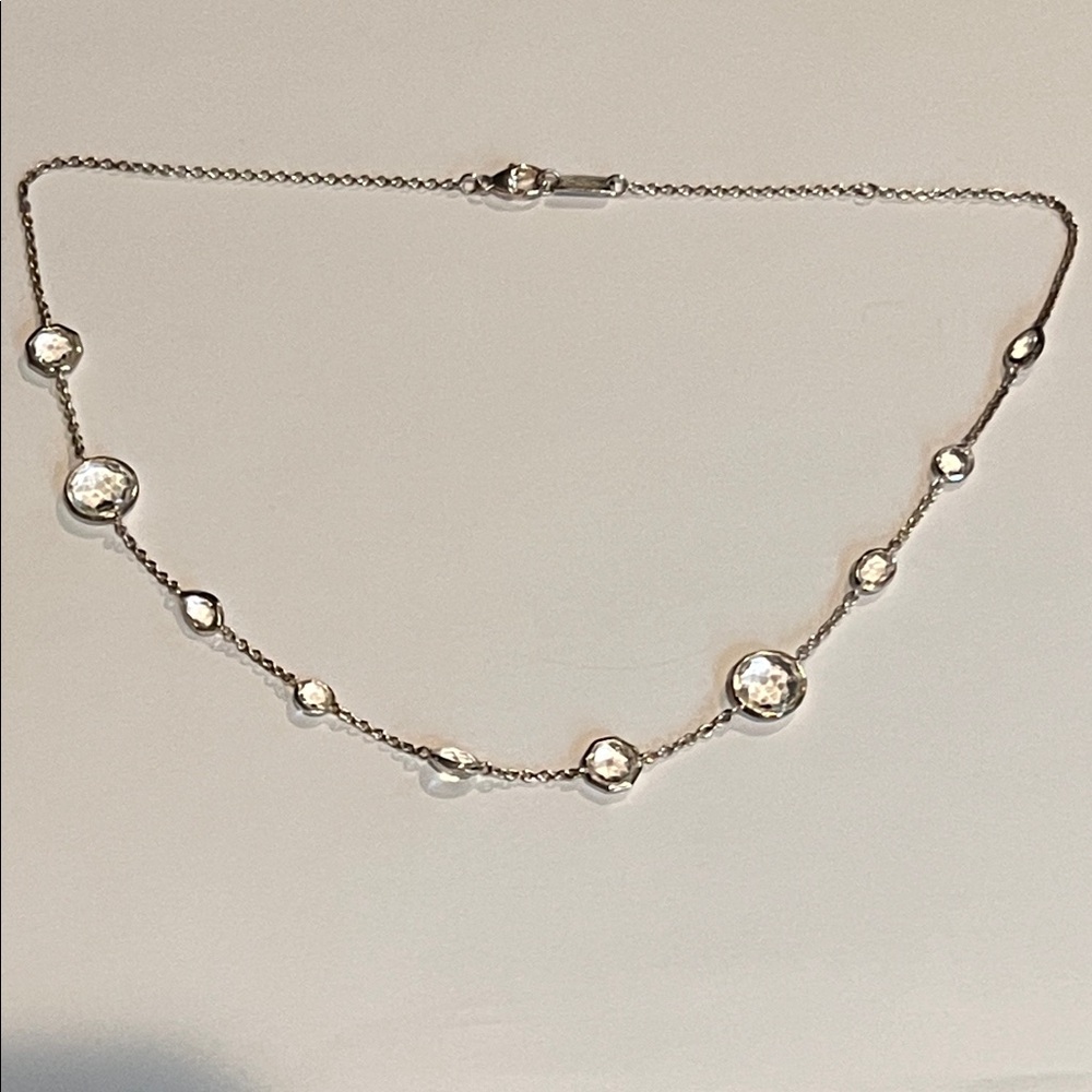 Authentic IPPOLITA “Lollipop” Station Necklace in Clear Rock Crystal